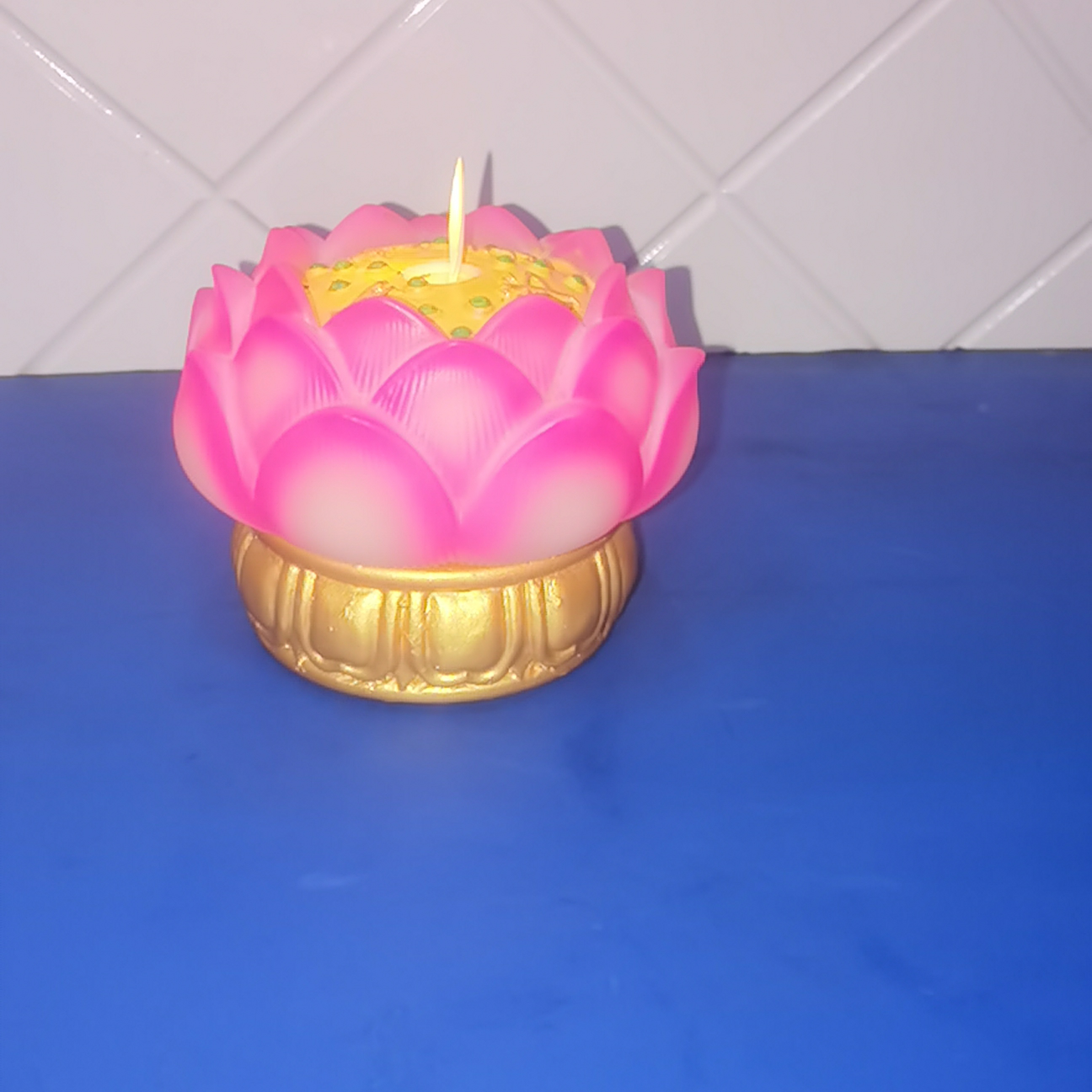 明缘轩寺庙礼佛莲花蜡多尺寸30天香油蜡0101