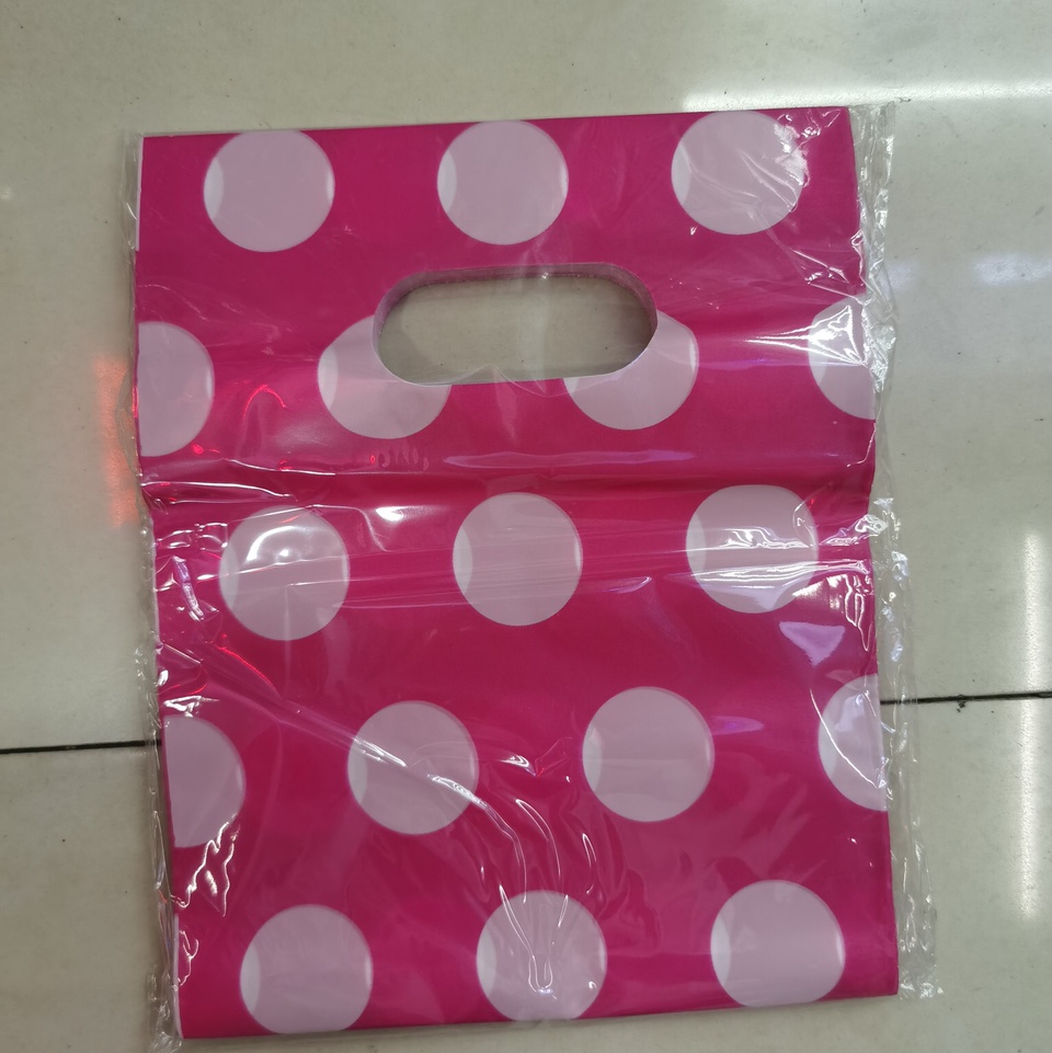 20*25 Red And White Polka Dot Gift Bags Men's And Women's Children's Clothing Store Handbag Custom 100 Bags