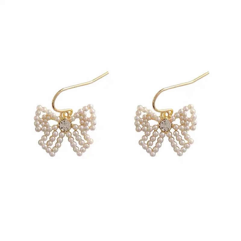 Bow element design: Fashionable, trendy and fresh ear hooks Specification image