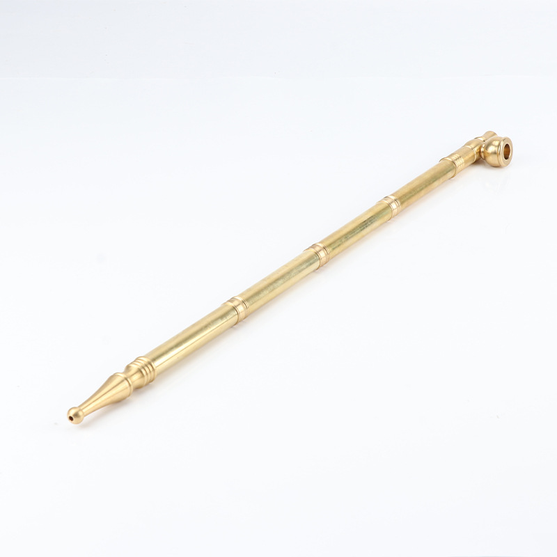 Dual-purpose brass pipe, stretchable, old-fashioned pipe, pipe pot, brass pipe pot