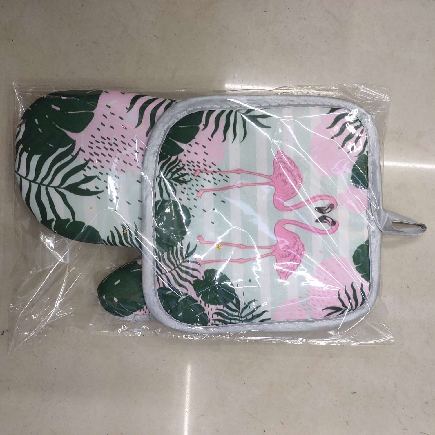 印花微波炉 隔热 手套两件套细节图