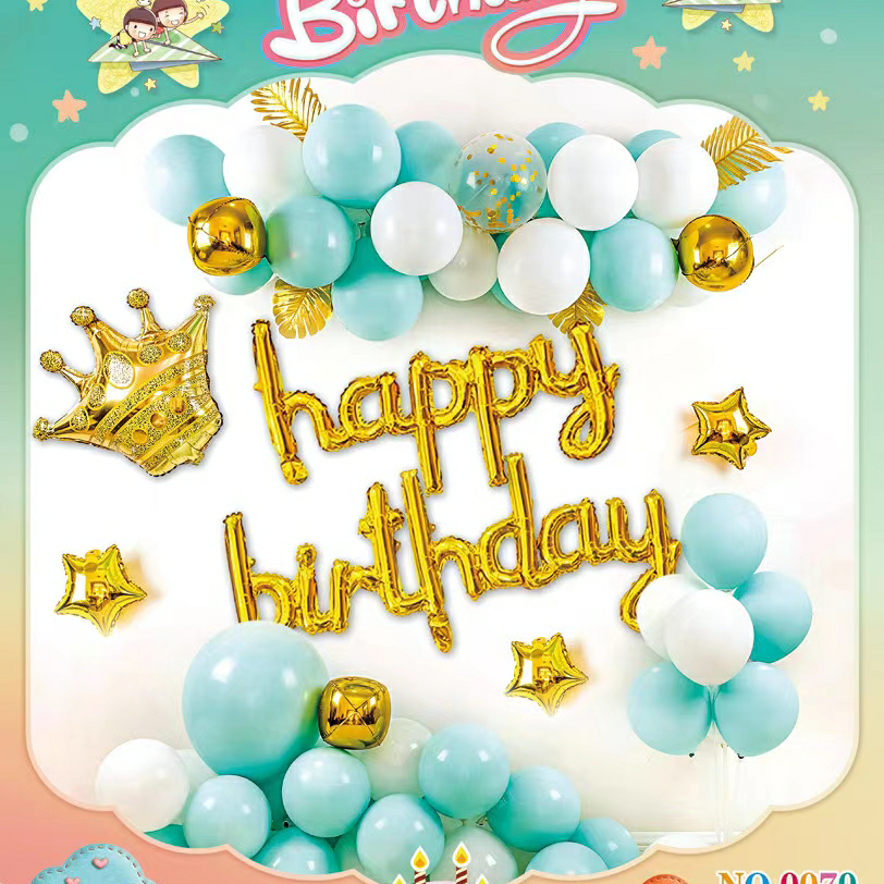 Crown Birthday Aluminum Film set