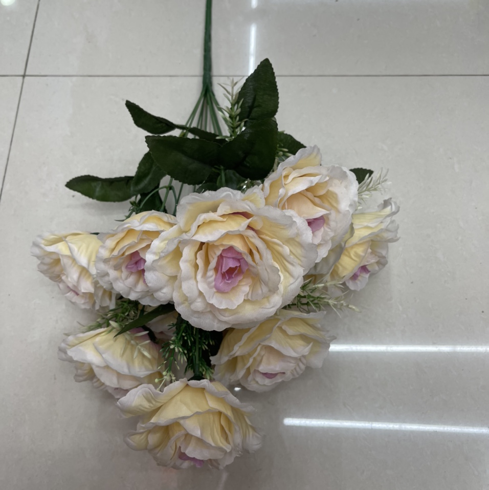 Twelve big roses