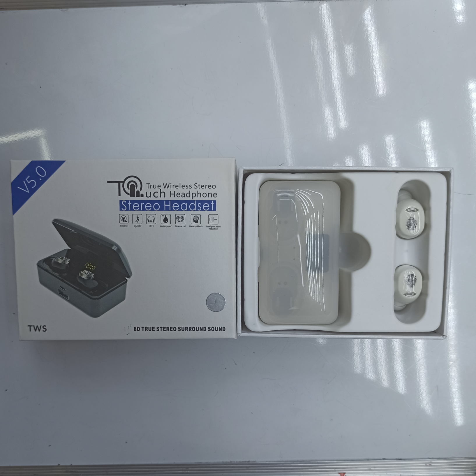 BM257指纹无线蓝牙耳机5.0双耳迷你入耳塞运动通用图