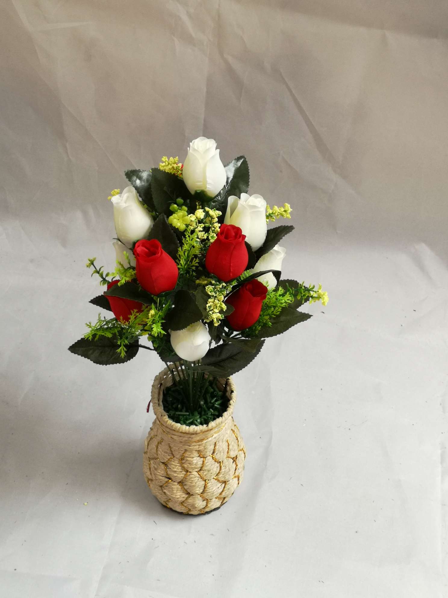 仿真花/假花仿真花/假花/仿真花硅胶/清明花白底实物图