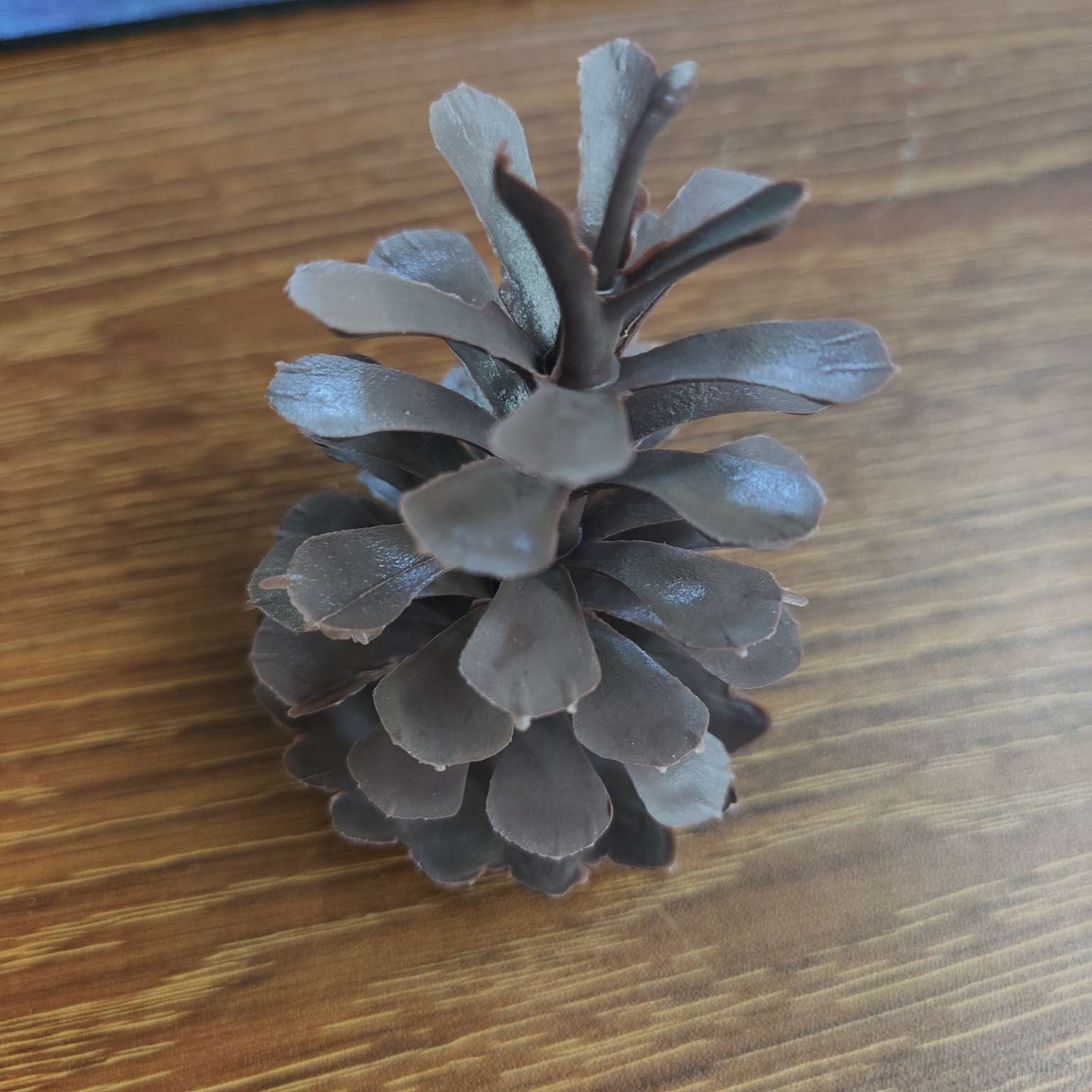 塑料仿真松果假花配件圣诞PE装饰7.5CM产品图