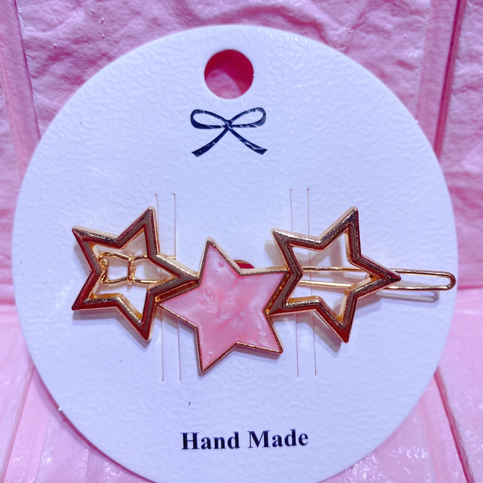 Pearl clamp five-pointed star ⭐️