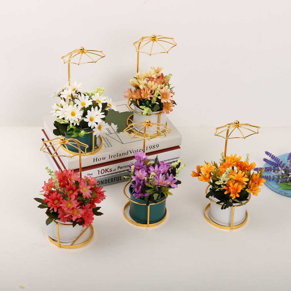 Nueva simulación de hierro forjado floral set set set
