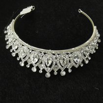 New crown Tiara Bridal accessories Korean rhinestone birthday hair accessories Princess wedding dress accessories Headband