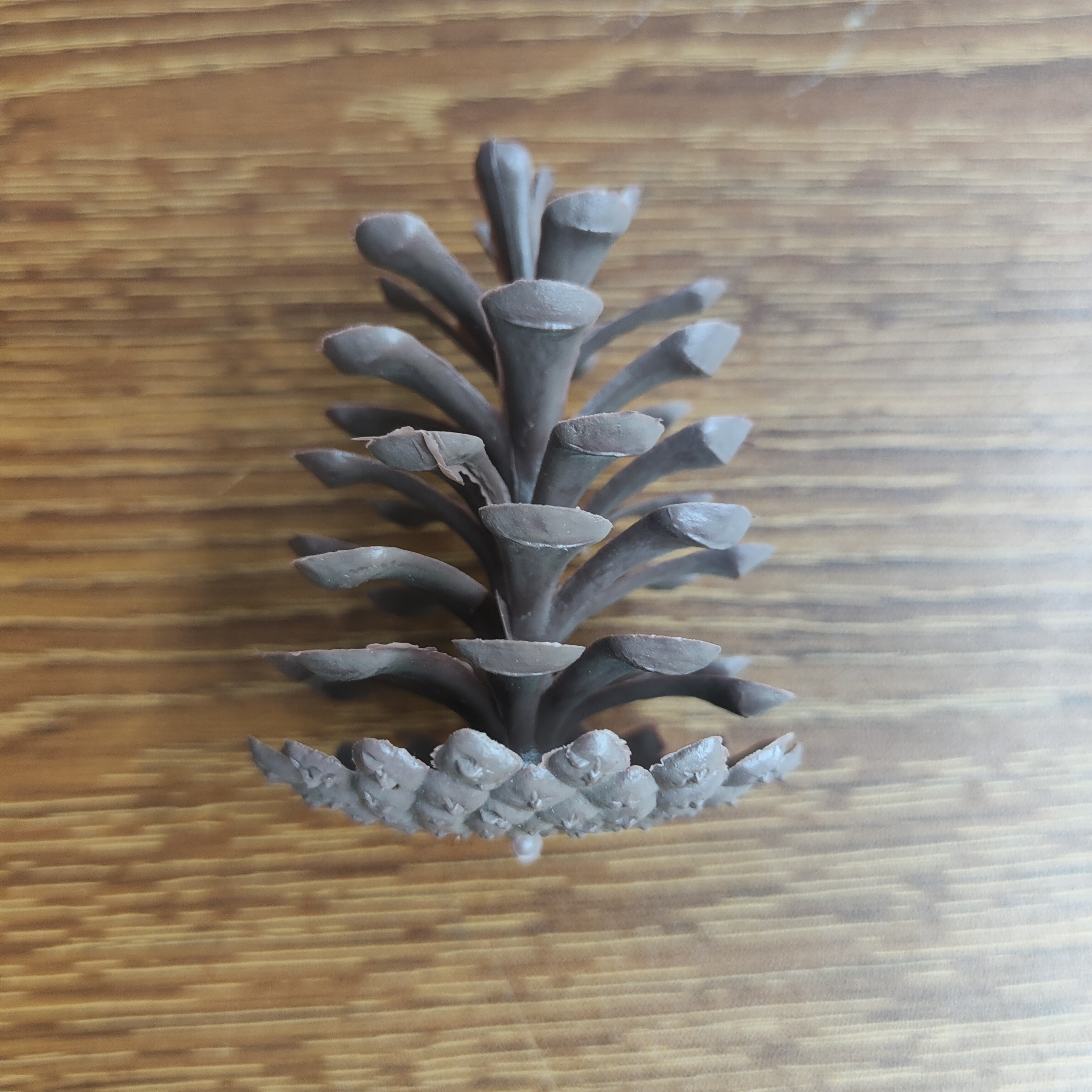 塑料仿真松果假花配件圣诞PE装饰7.5CM