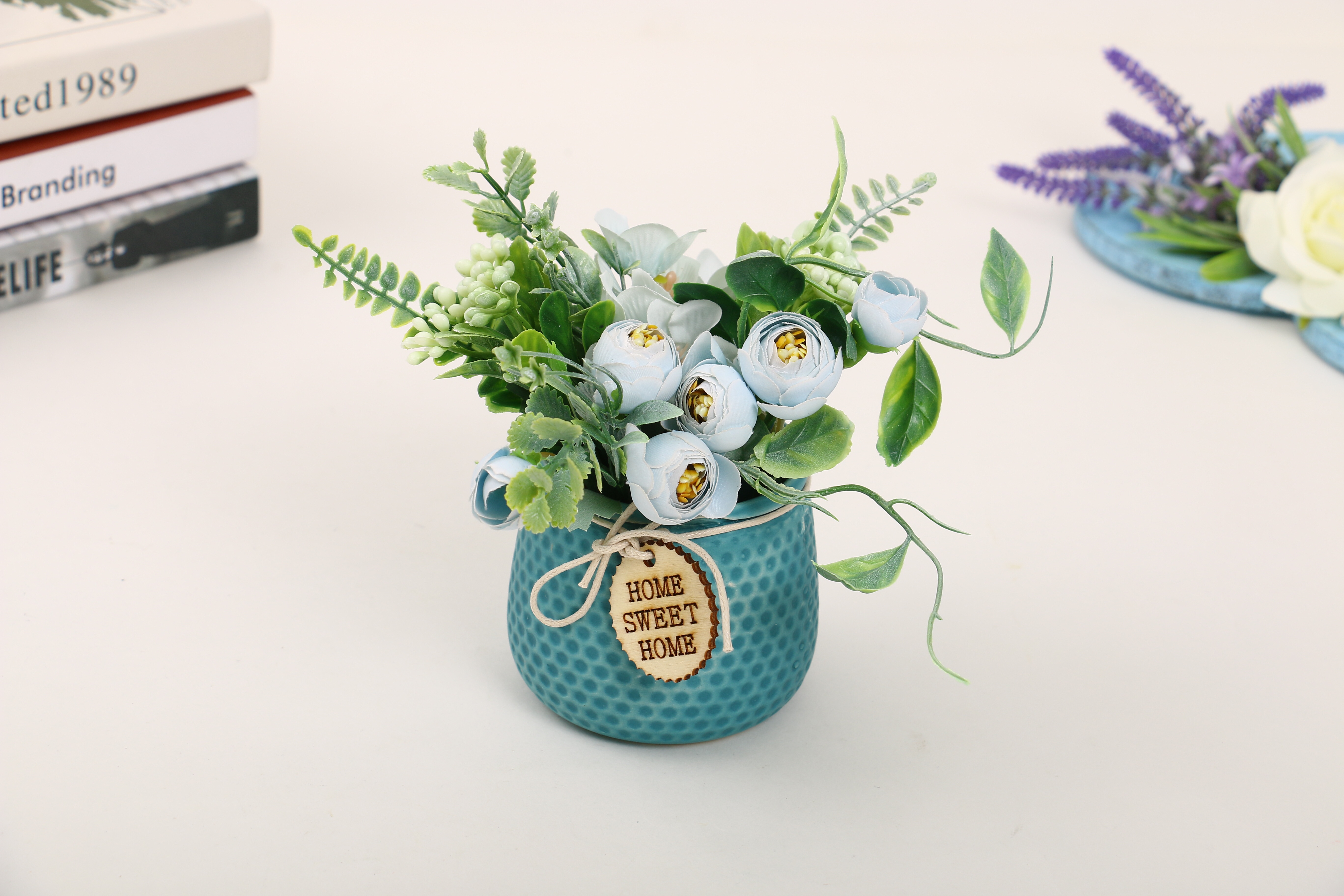 Nueva simulación de cerámica para decoración de flores Item Picture
