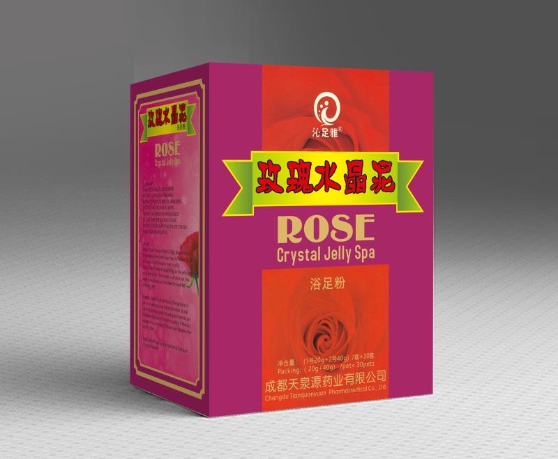 Qin Foot Ya Rose Crystal Bath Foot Powder details Picture
