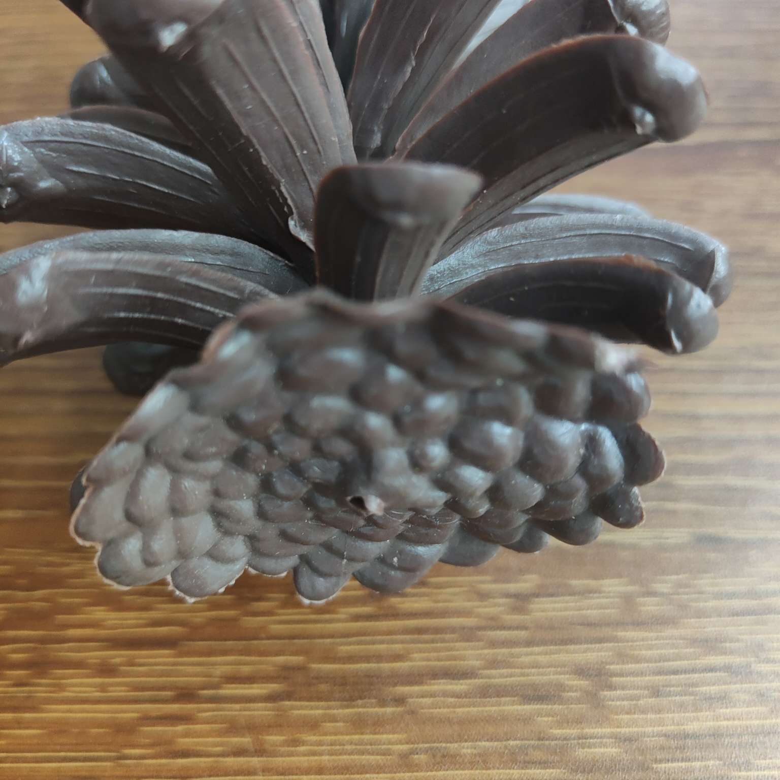 仿真大号塑料松果假花配件PE拍摄道具圣诞装饰摆件详情图4