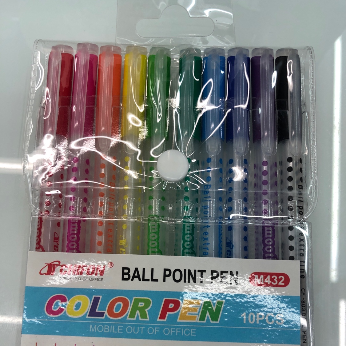 803-10袋装彩色圆珠笔书写工具