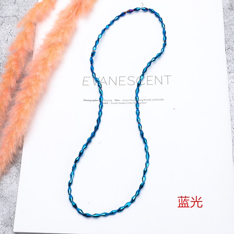 串珠饰品配件批发4/8 长尖人造水晶玻璃散珠白k，金，选色联系客服 嘉亮水晶