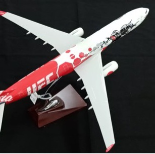 跨境飞机航空卡塔尔亚洲40cm合金仿真模型创意礼品工艺品桌面摆件