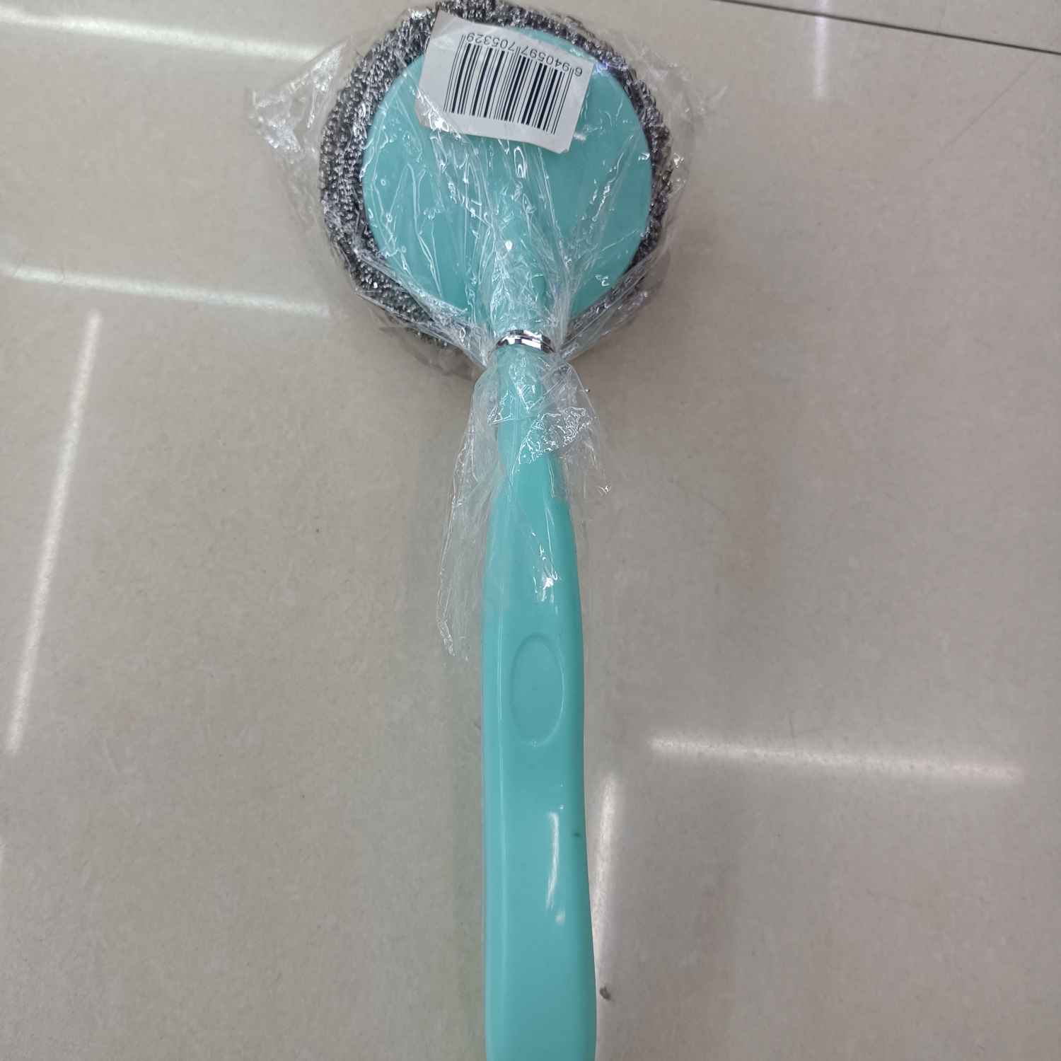 厂家直销国勇清洁球，H605，大号钢丝球手柄刷绿色