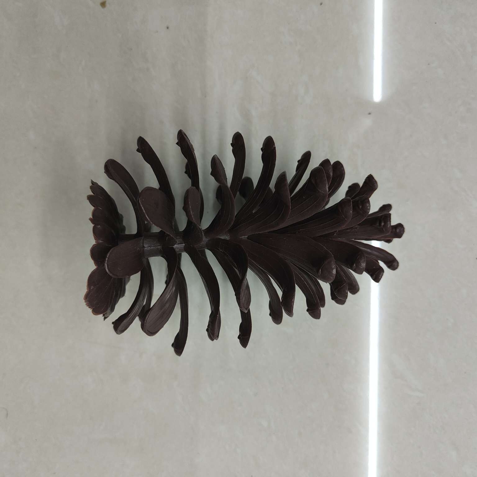 仿真大号塑料松果假花配件PE拍摄道具圣诞装饰摆件详情图7