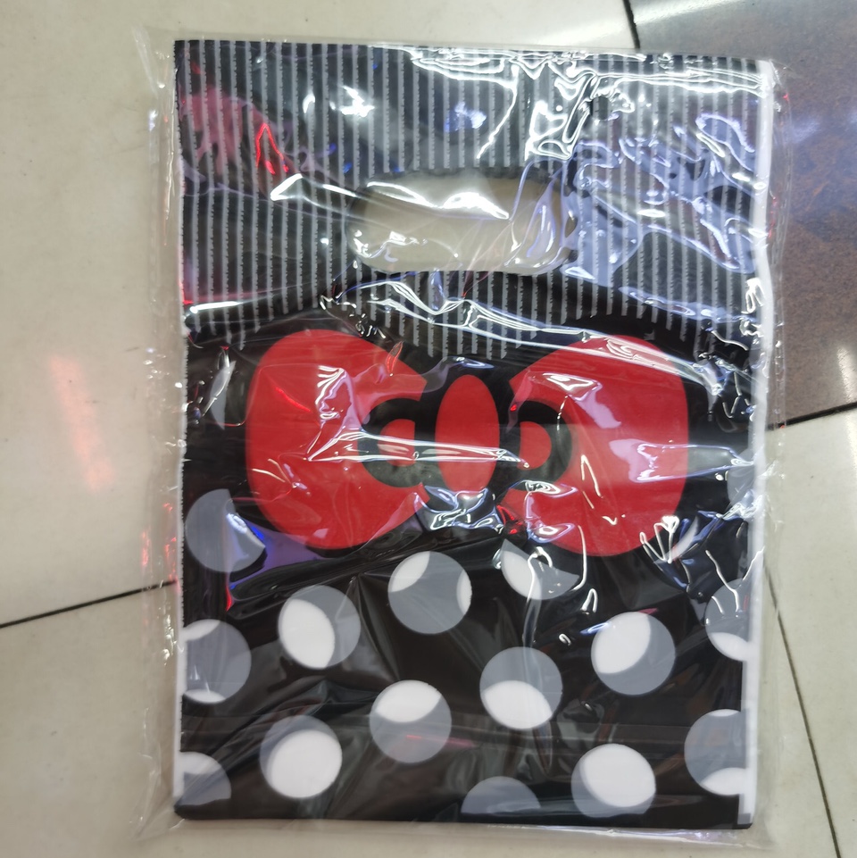 20*25 Big Red Love Gift Bags Men's And Women's Children's Clothing Store Handbag Custom 100 Bags