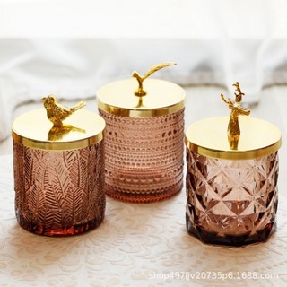 Glass candle cup