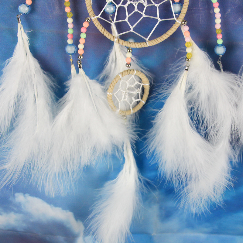 Large dreamcatcher, wedding venue decoration, multi-ring hand-woven wind chime, indoor wall hanging ornaments Application Scenario
