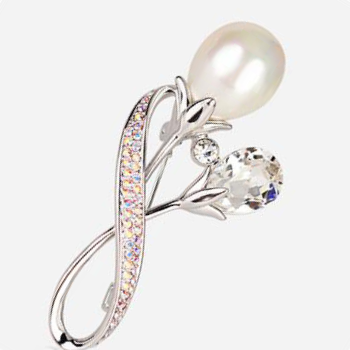 Brooch simple everything lady atmospheric clothes Suit accessories Summer shirt creative imitation pearl pins