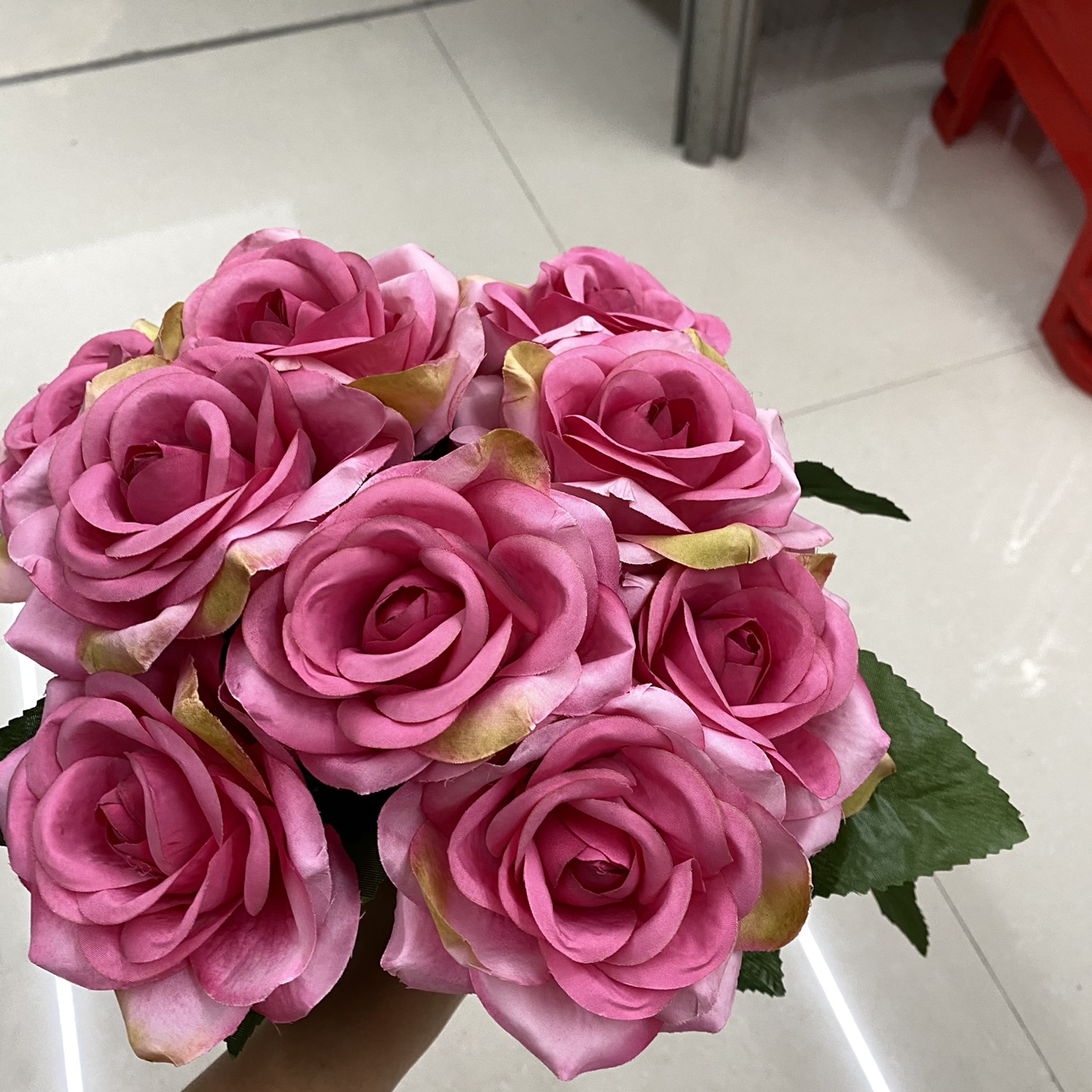 Bouquet of rose red flowers