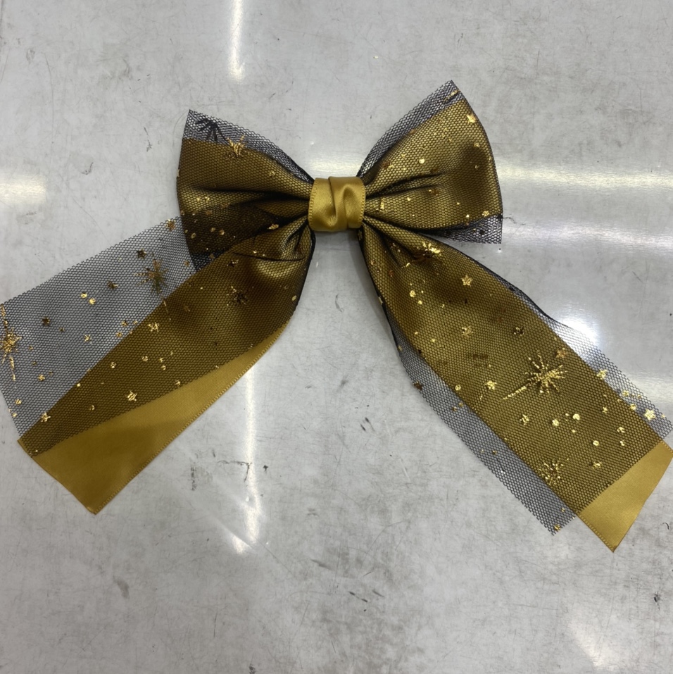 卓玲饰品2022年新款涤纶带加满天星.黄色