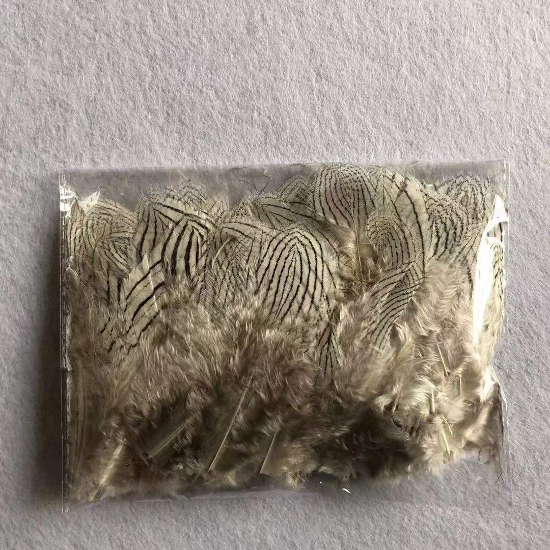 Pheasant ribbed white flake hair