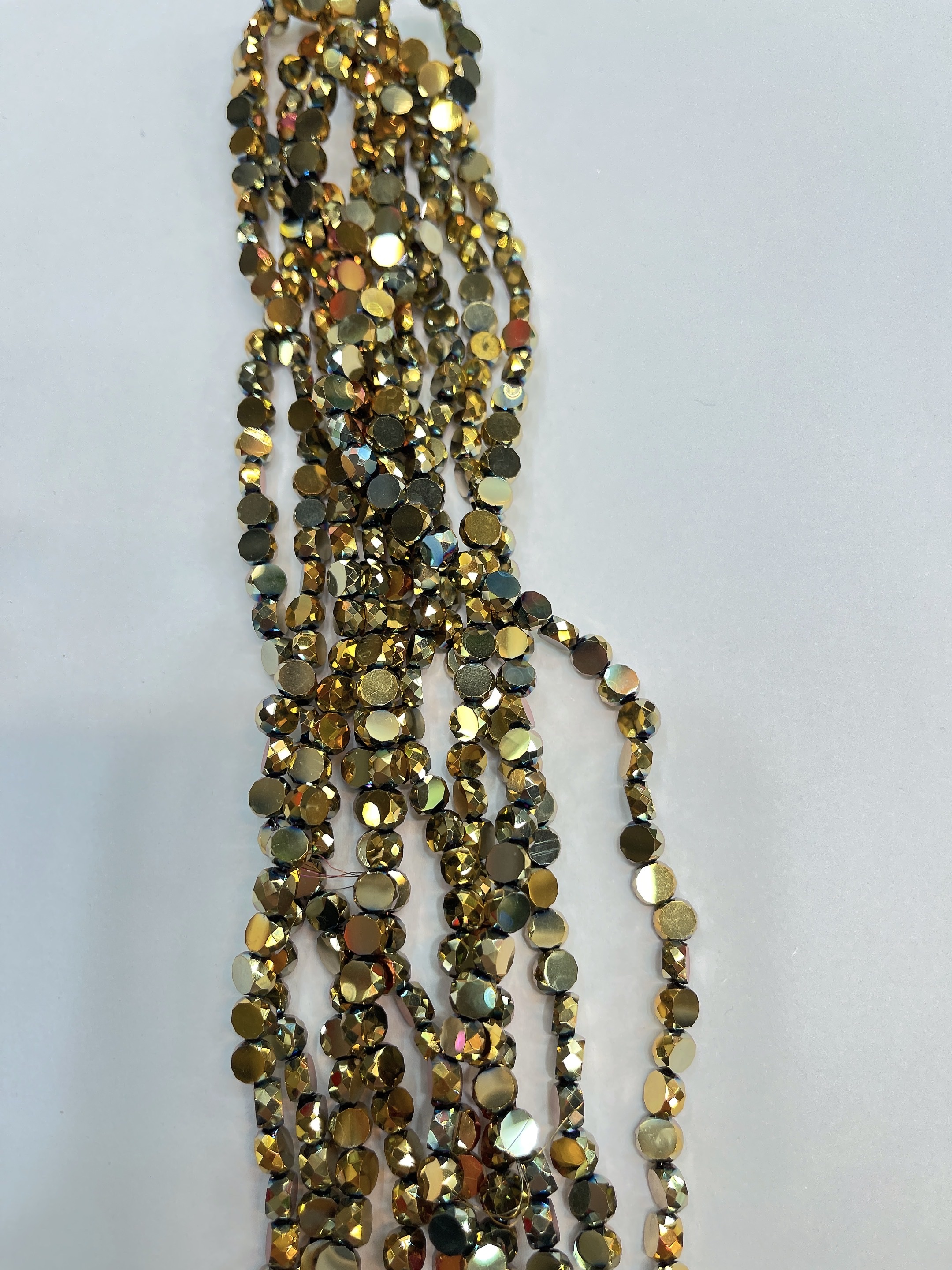 6厘圆饼浅金色 细节图