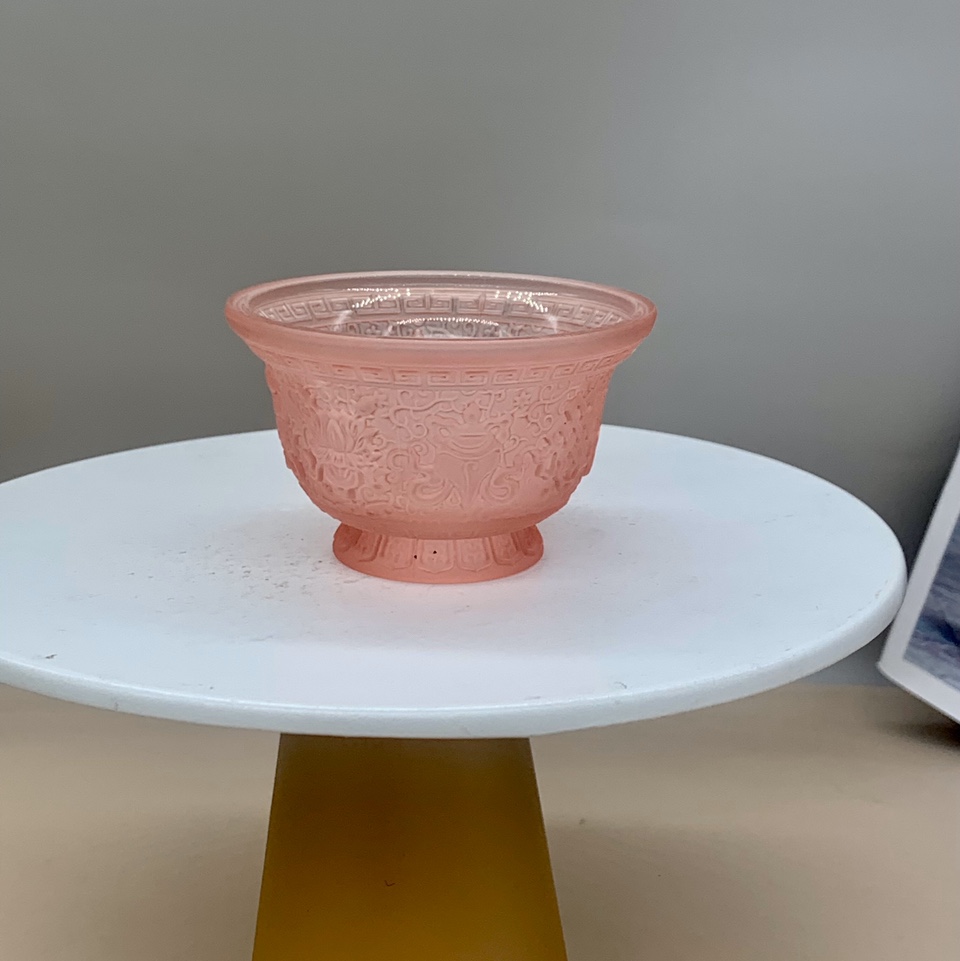Glass candlestick display 039