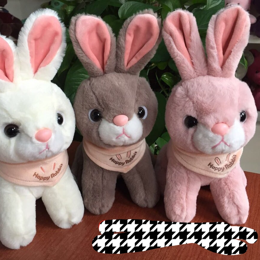 Plush toys small animal doll cartoon doll manufacturers direct sales large scarf rabbit dream plush toys 0777 booth
