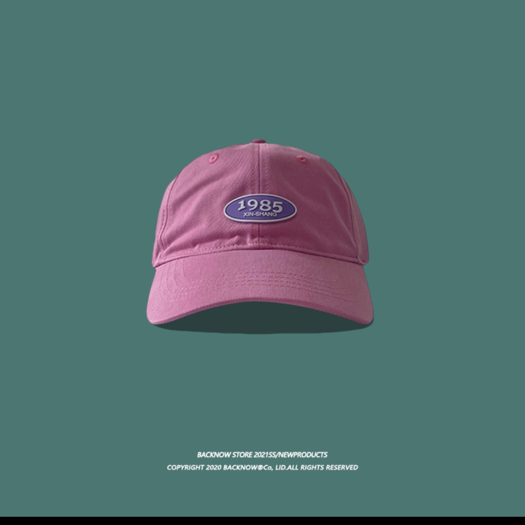 BACKNOW帽子女2021新款网红字母鸭舌帽韩版ins春夏软顶遮阳棒球帽62