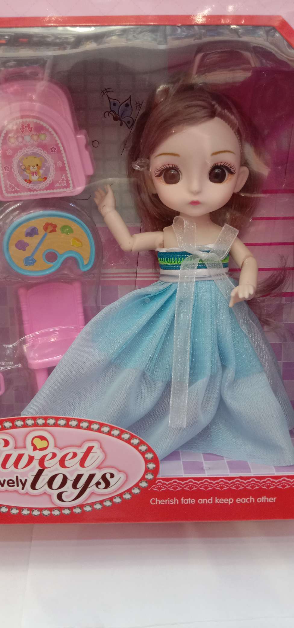 6-inch joint doll + accessories Specification image