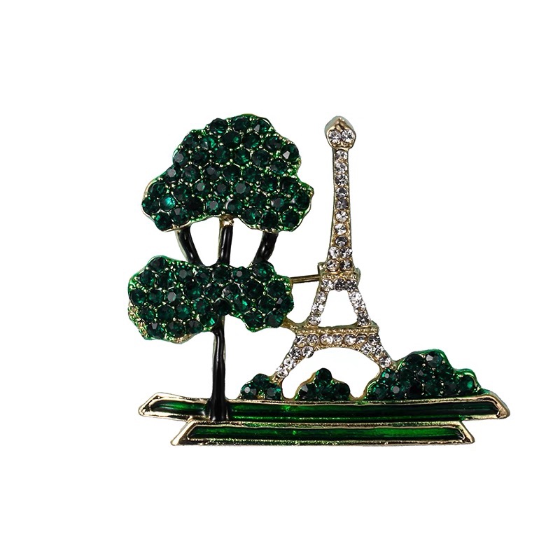 Tower brooch