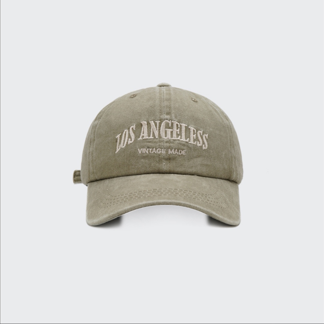 Korean Instagram Trend Retro Do Old Cowboy Embroidered Alphabet Baseball Cap Couple Outdoor Thin Summer Visor Item Picture