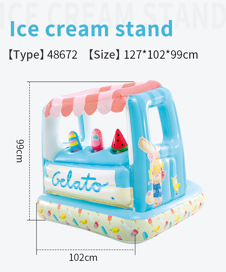 INTEX Popsicle Toy House Inflatable toys for children, water-assisted toys Specification image