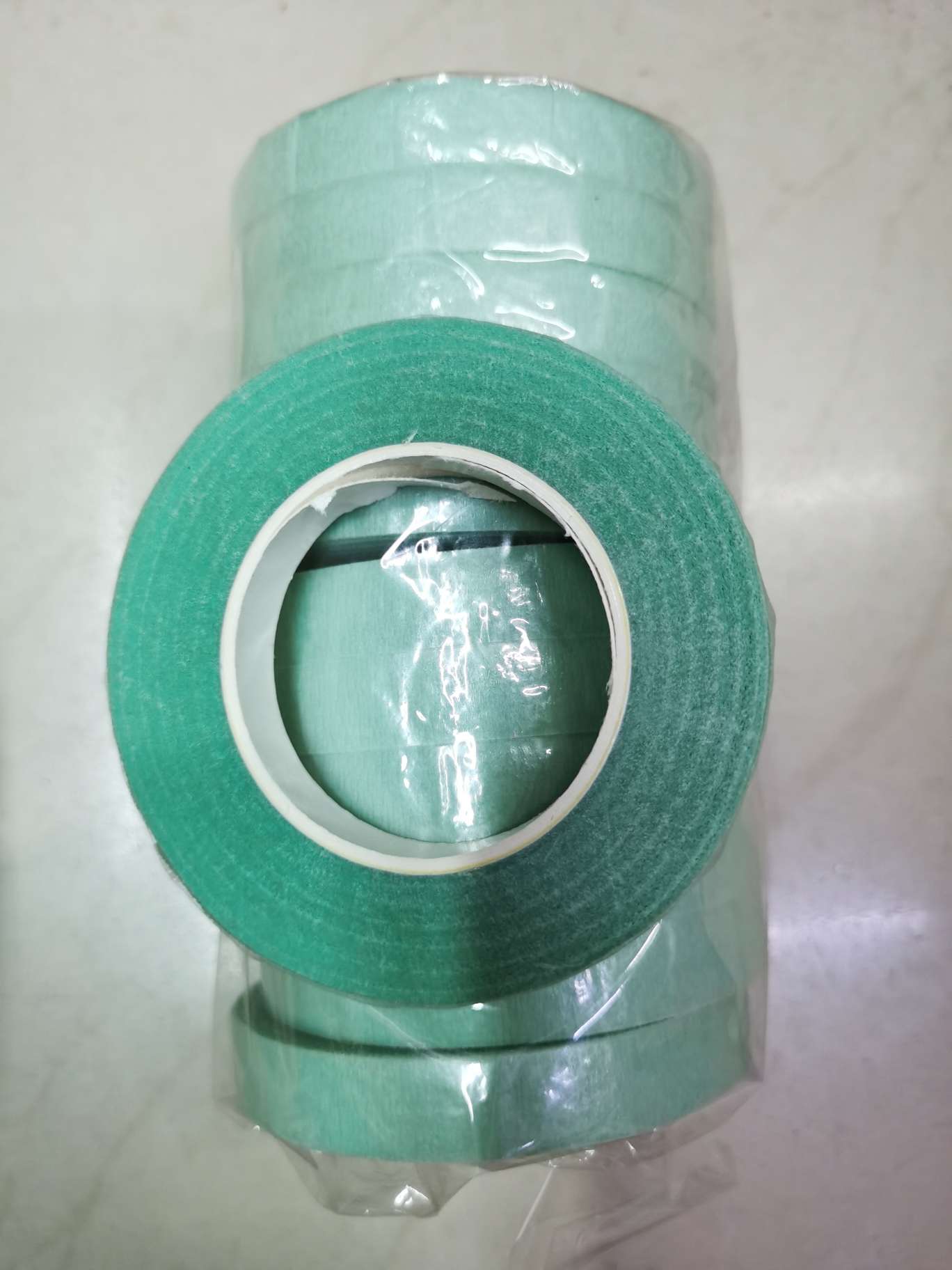The tape is blue-green. Application Scenario