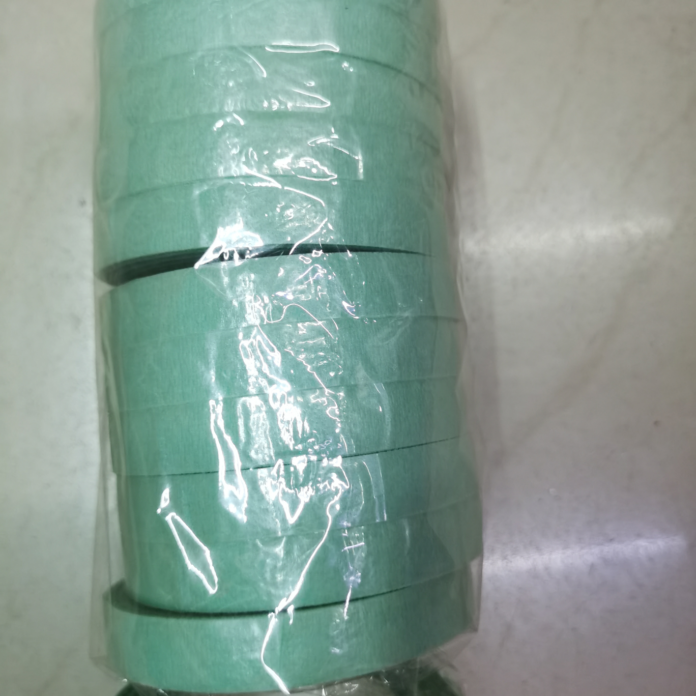 The tape is blue-green.