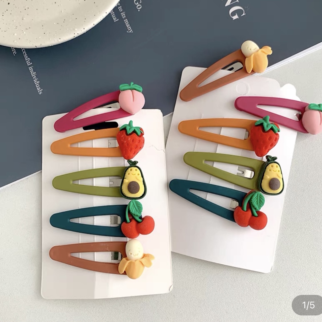 Little girl's fruit BP clip