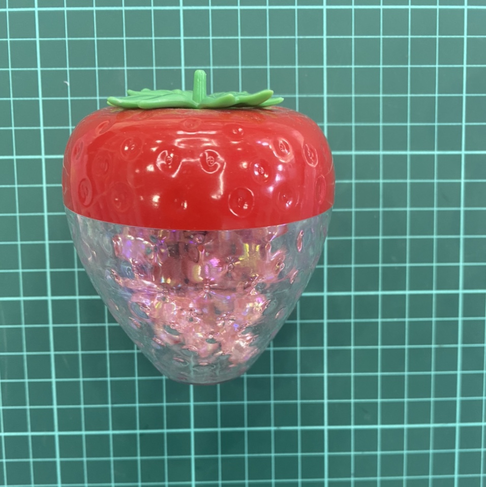 Square storage box red strawberries