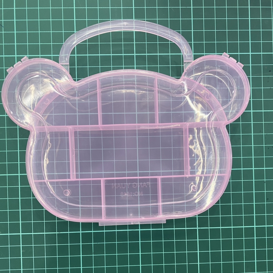 Square storage box PP cartoon bear head thumbnail