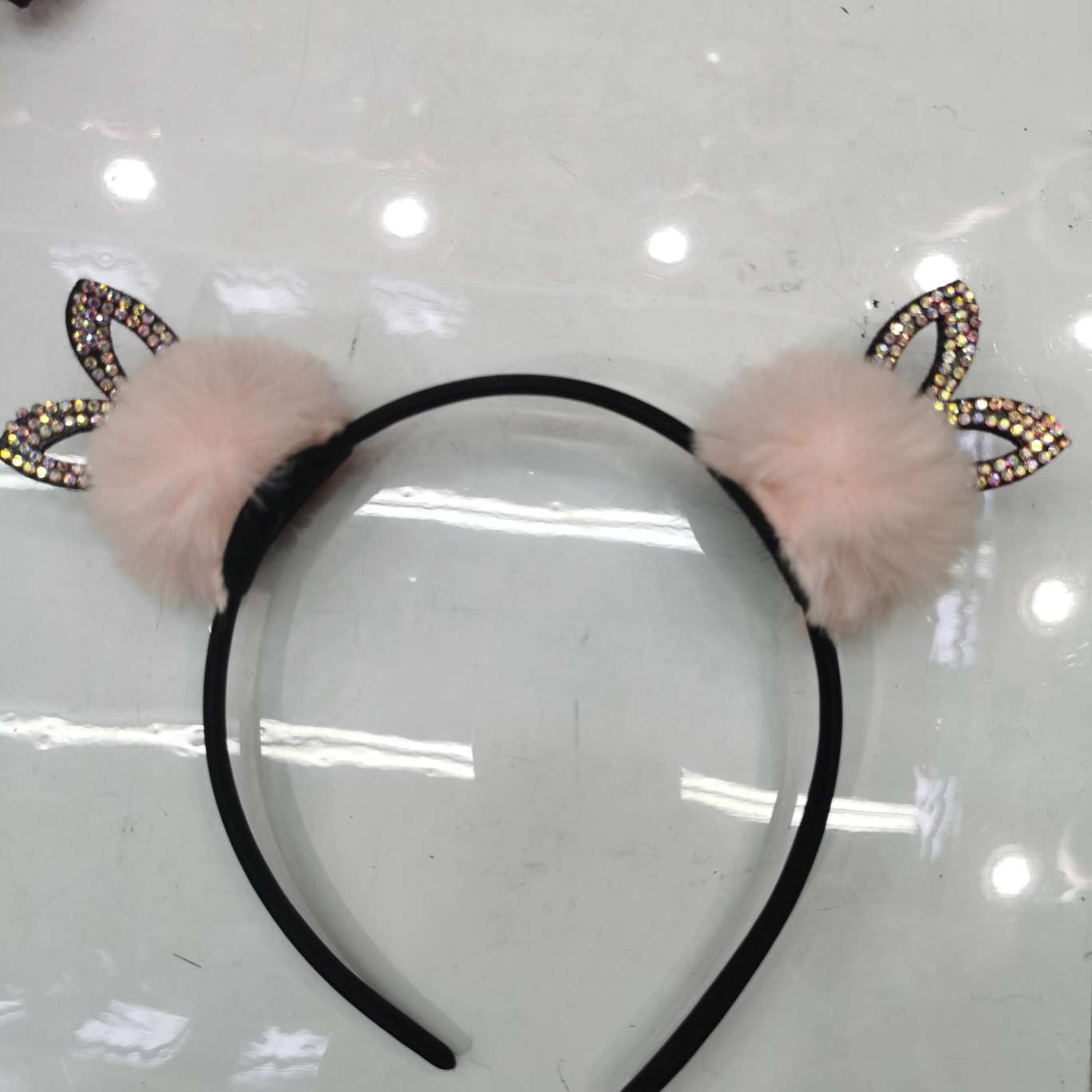 3711琪丽莎饰品 毛球 毛绒头扣系列A21产品图