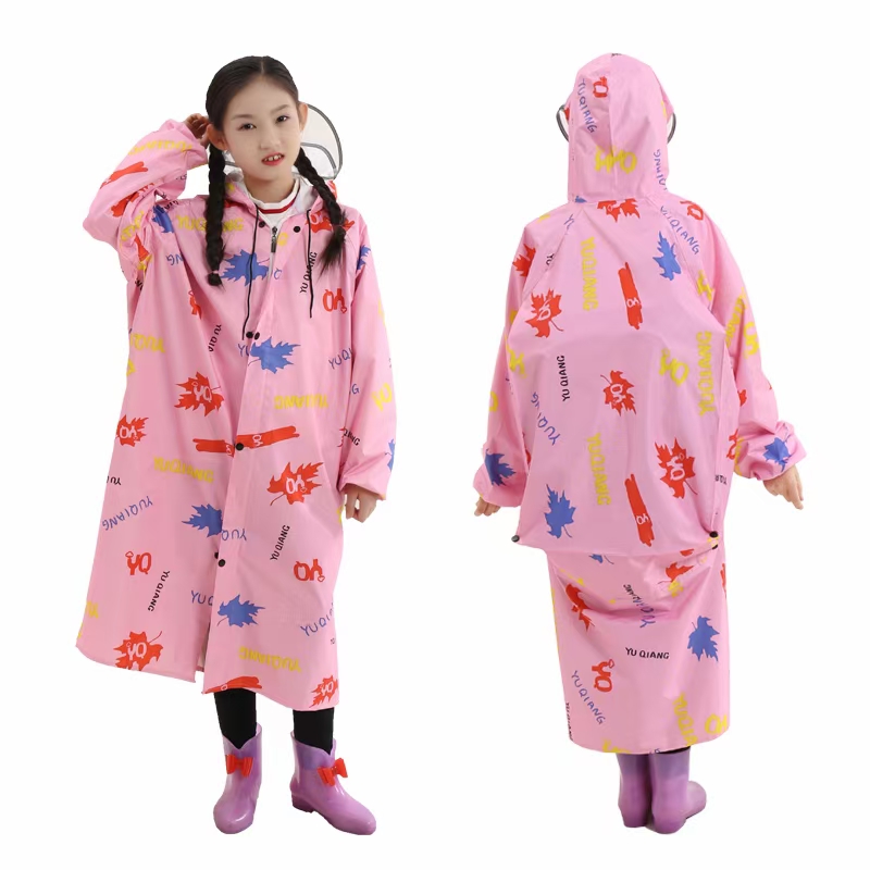 雨衣雨披批发货号1280儿童款PVC雨衣，适用于行走，旅游等使用。详情图1