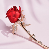 Brooch Ladies high quality rose ladies drop oil fixed dress corsage