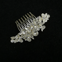 Bride Japanese and Korean minimalist hair accessories crystal edge clip headdress wedding veil evening gown welcome accessories