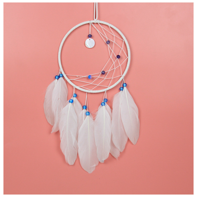 Factory direct sales of moon dreamcatcher nets, wind chimes, bedroom bedside ornaments, handcrafted creative Valentine's Day gifts details Picture