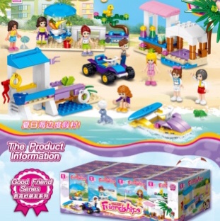 QL1158 Summer Seaside resort, 8 mixed one display box 16 small boxes