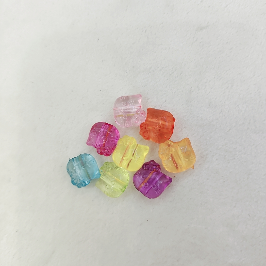 84 Rubber frosted beads, hair strings and rubber bands, DIY handcrafted beads, children's necklaces, educational beads, acrylic accessories, fine headwear accessories, Internet celebrity bestsellers, fashionable headwear accessories