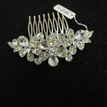 Minimalist side clip hair accessories Crystal side clip headdress wedding veil evening gown welcome accessories